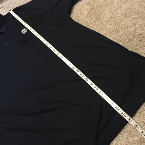 General Electric Retro Technician Harriton Bluish Black Polo Tee - Picture 15 of 16